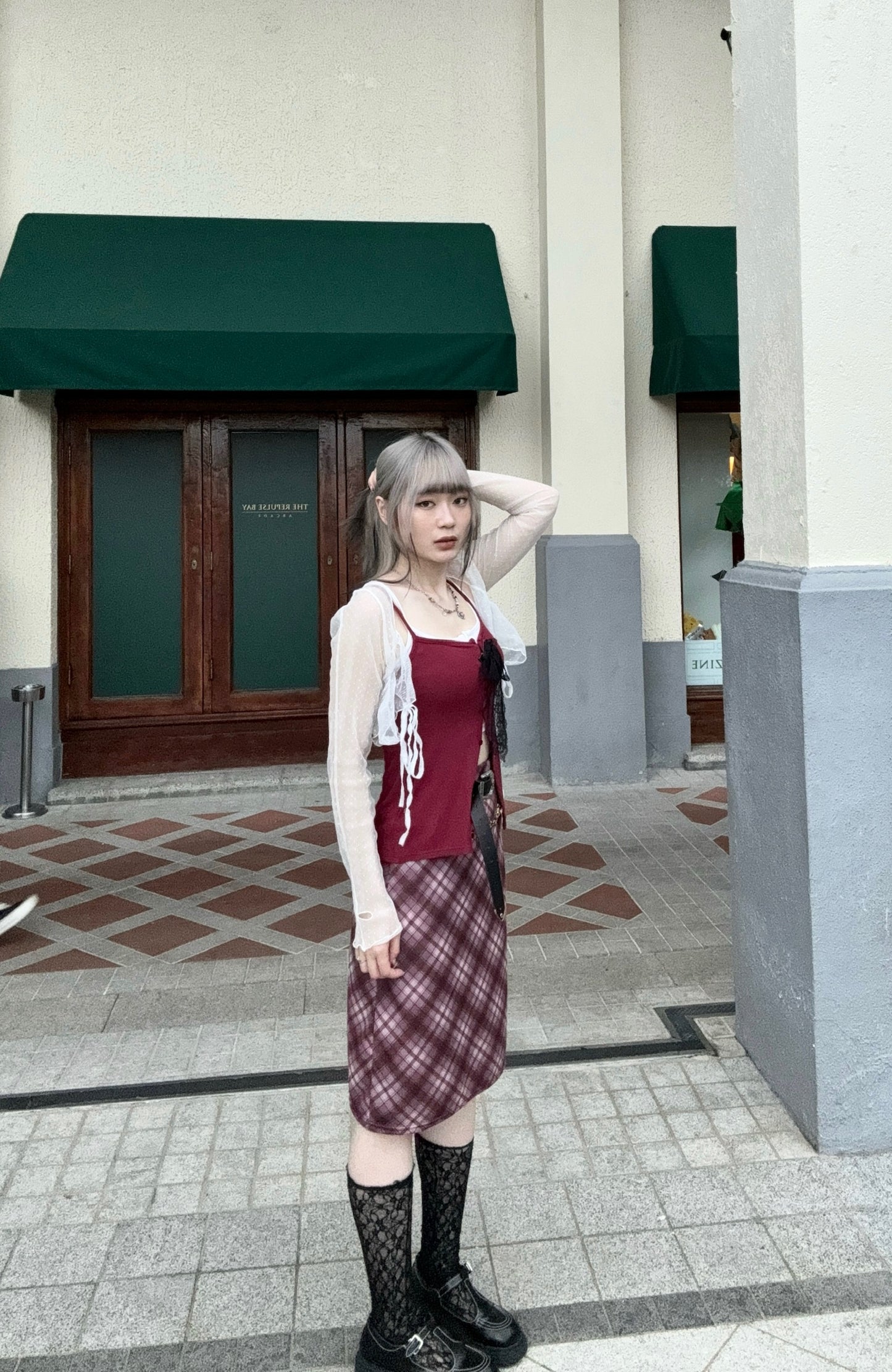 簡約背心連綁帶Set