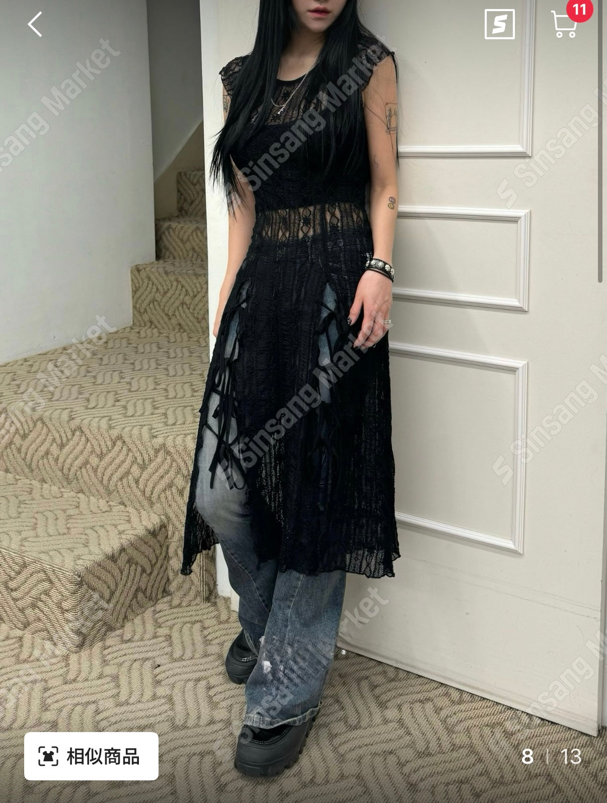 ✿ 型格透視蕾絲長裙外搭 ✿