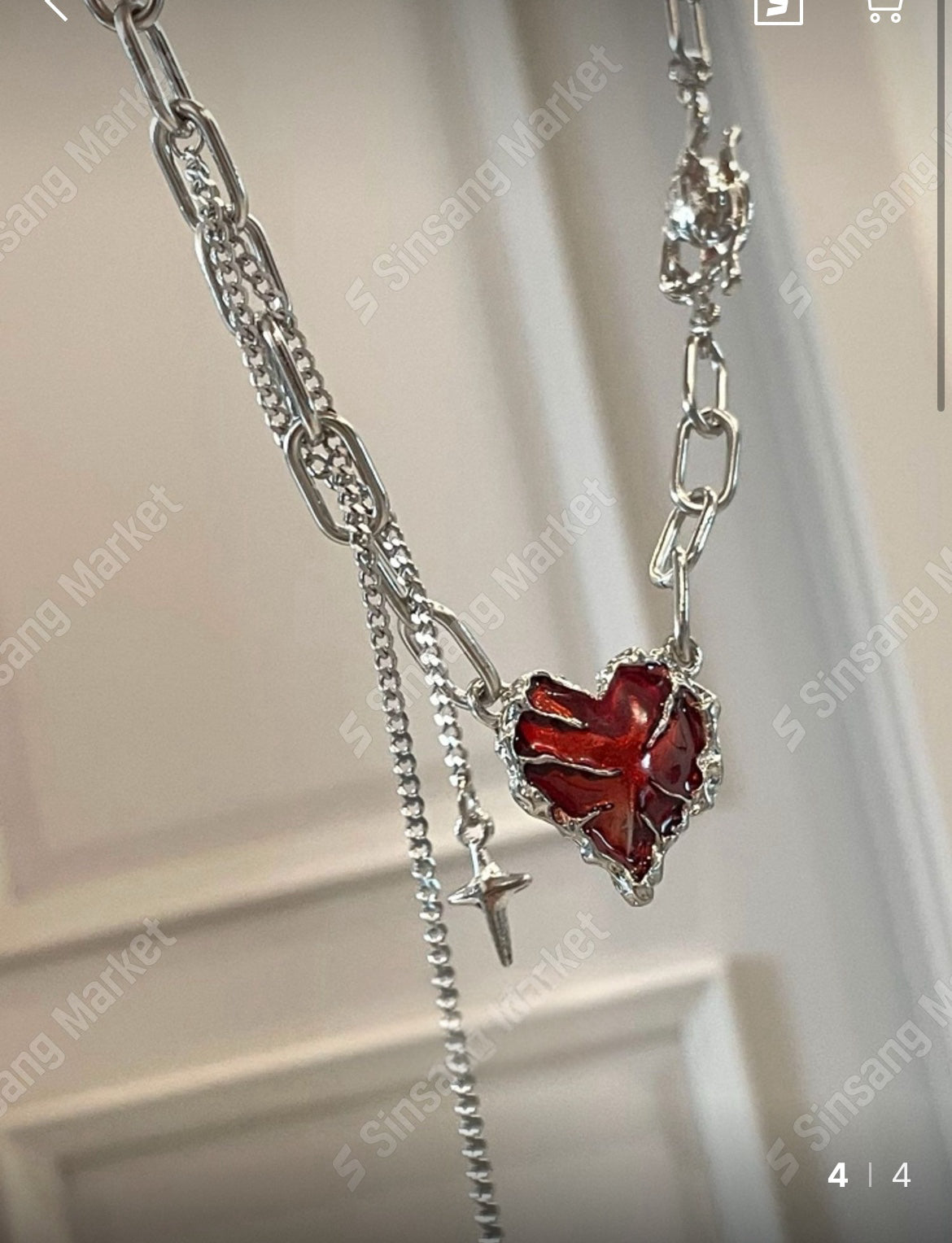 ✿ Y2K寶石心頸鏈 ✿