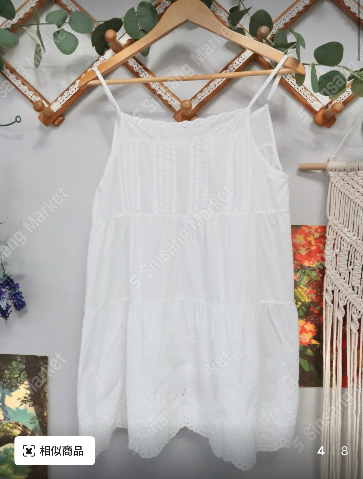 ✿「Layering之選」純白蕾絲罩裙 ✿