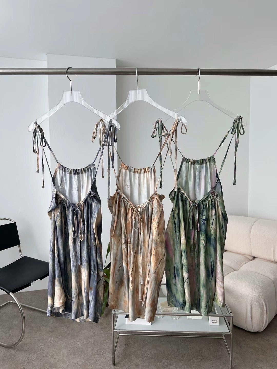 ✿ 彩色暈染綁帶短裙 ✿