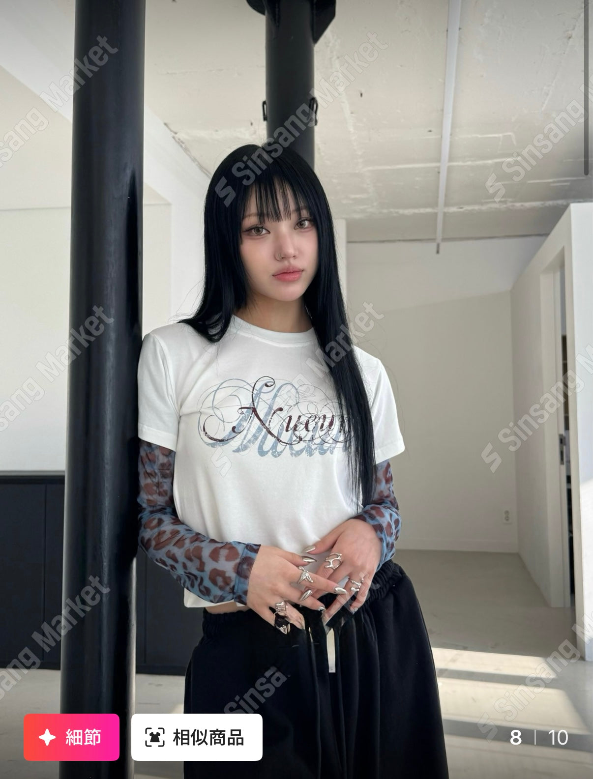 ✿ 疊層豹紋T-shirt ✿