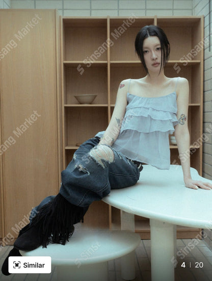 氣質蛋糕層次背心