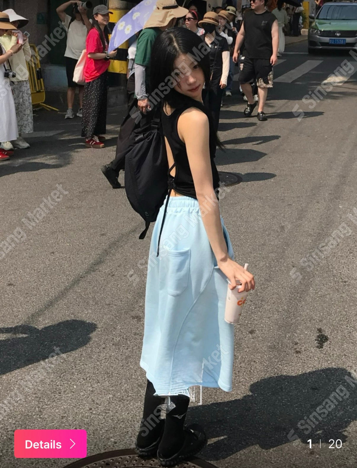 彩色休閒七分褲