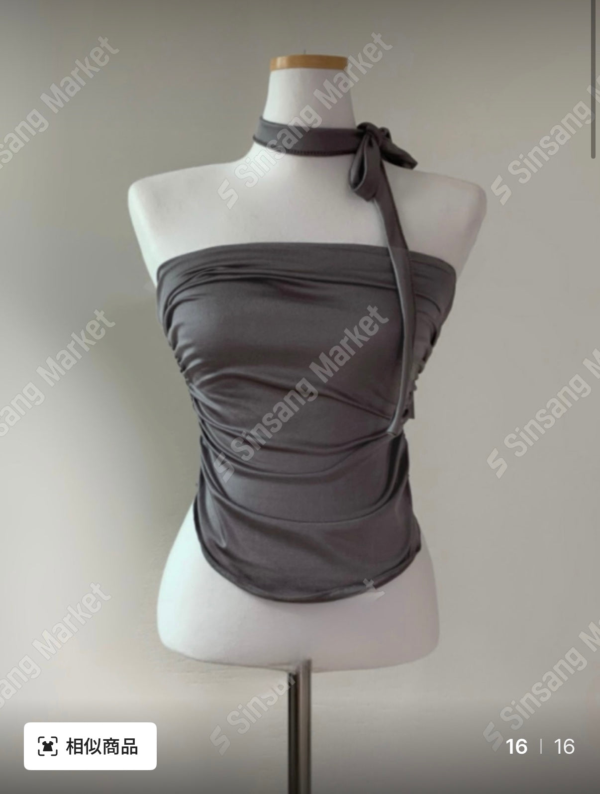 ✿ 型格絲質平口Top ✿