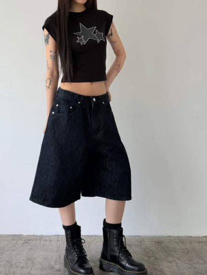 Lace star raglan short-sleeve tshirt
