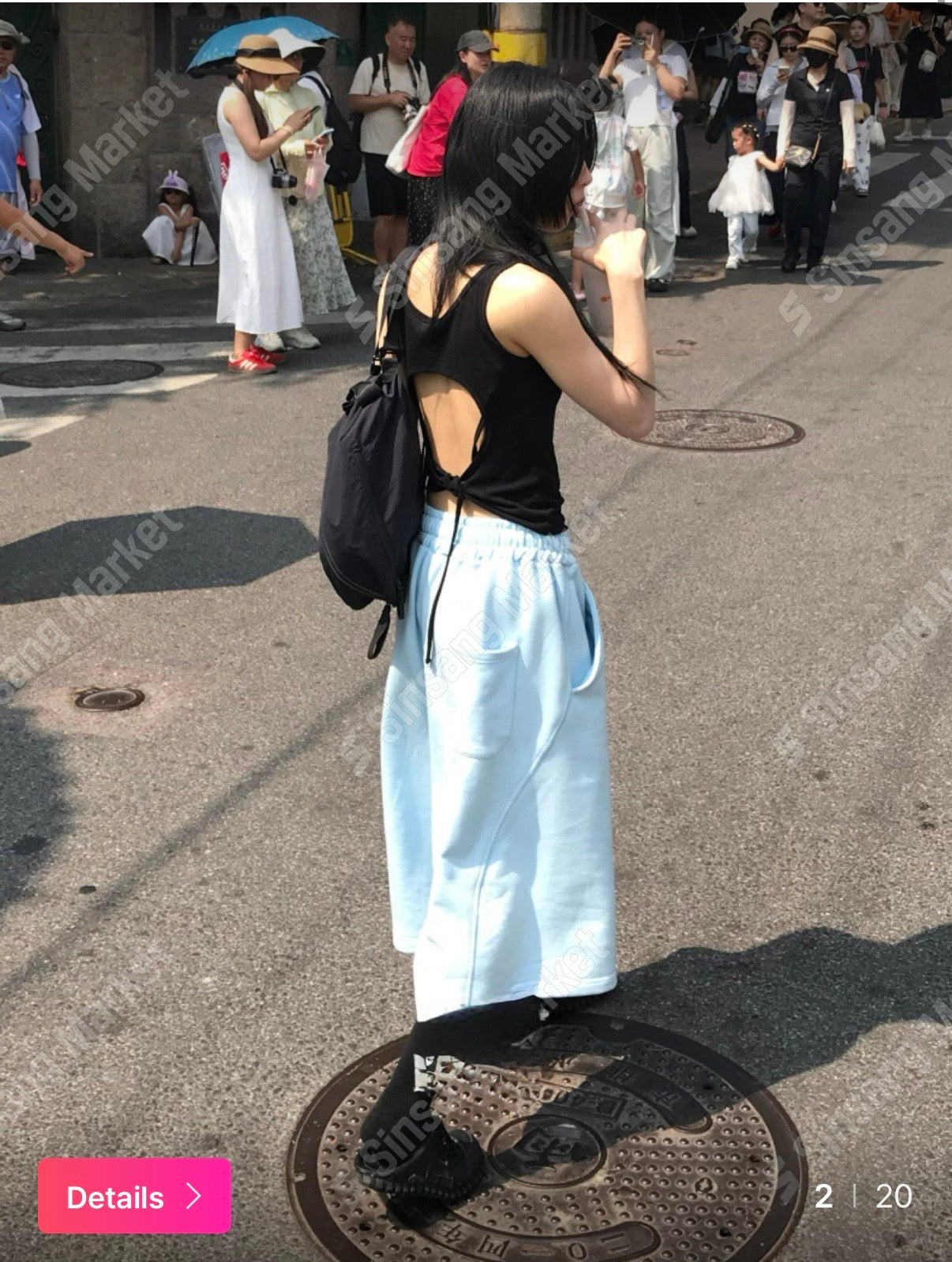 彩色休閒七分褲