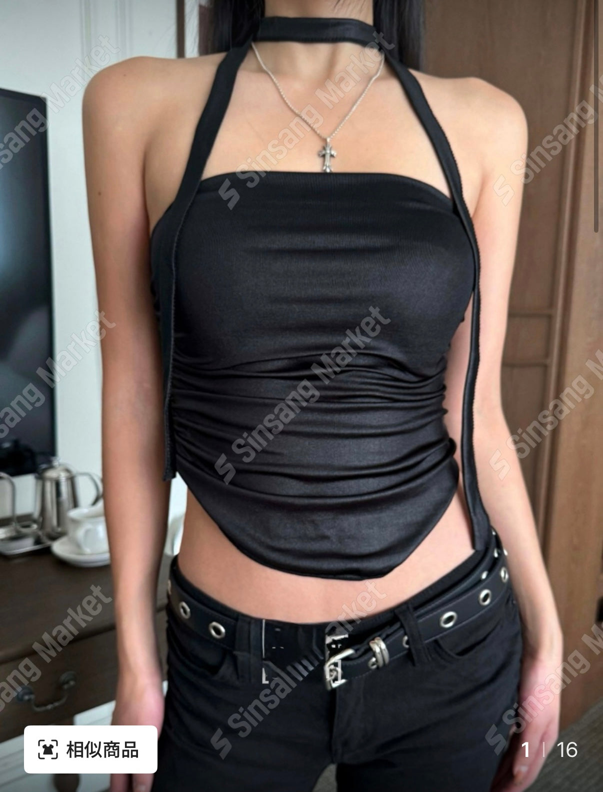 ✿ 型格絲質平口Top ✿