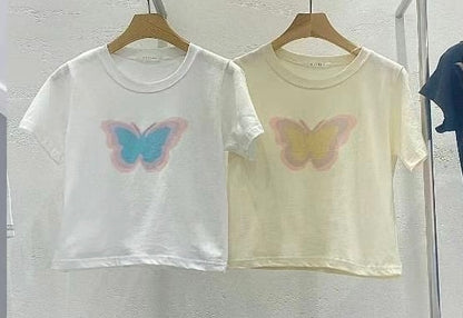 ✿ 蝴蝶Print Crop Top ✿