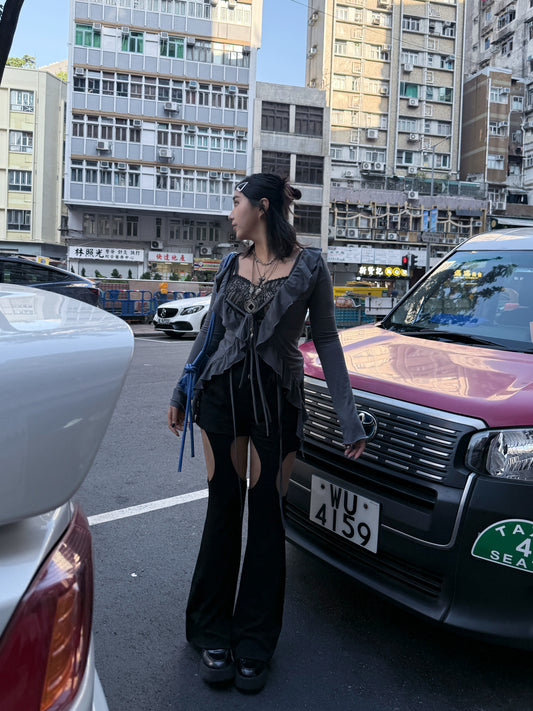 暗黑韓系疊穿set