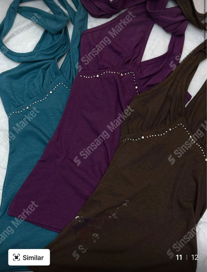 復古V領Tank Top