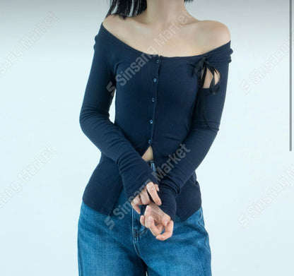 ✿ 蝴蝶結開叉上衣 ✿