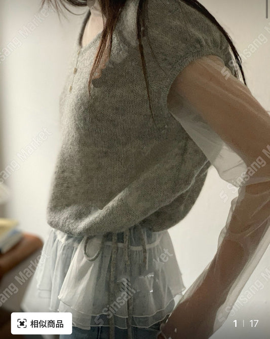 透視紗質上衣