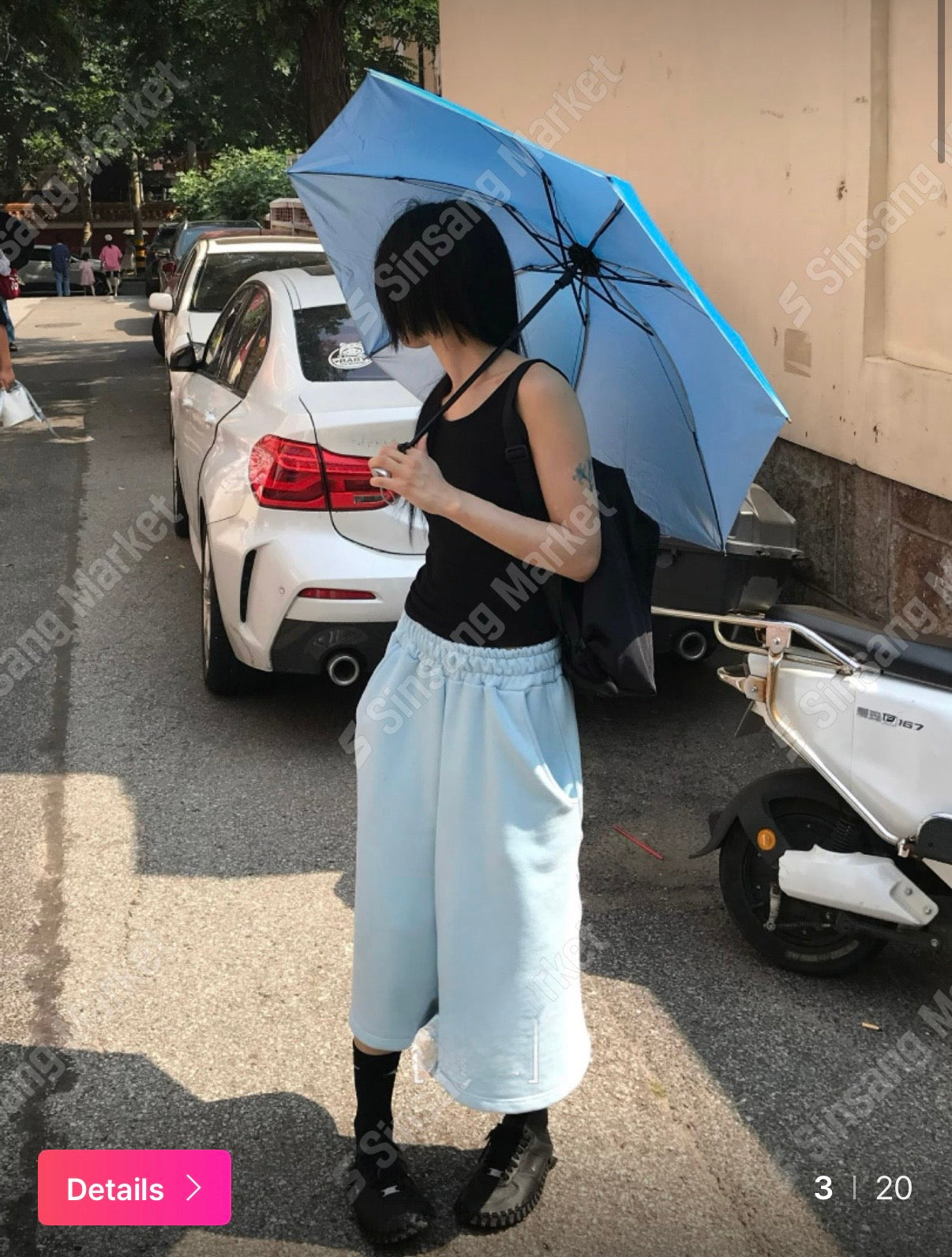 彩色休閒七分褲