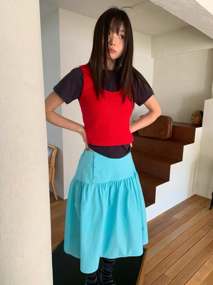 彩色鈕扣半裙