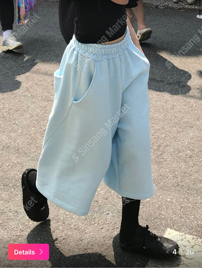 彩色休閒七分褲