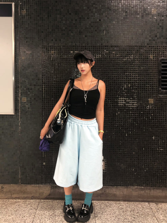 彩色休閒七分褲
