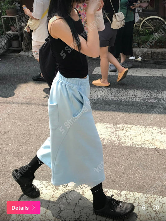 彩色休閒七分褲