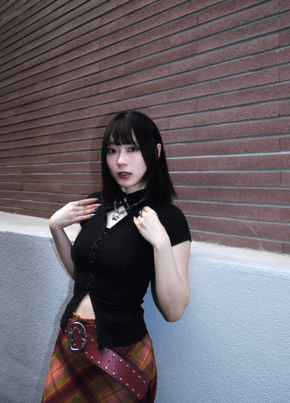 排扣多著法上衣