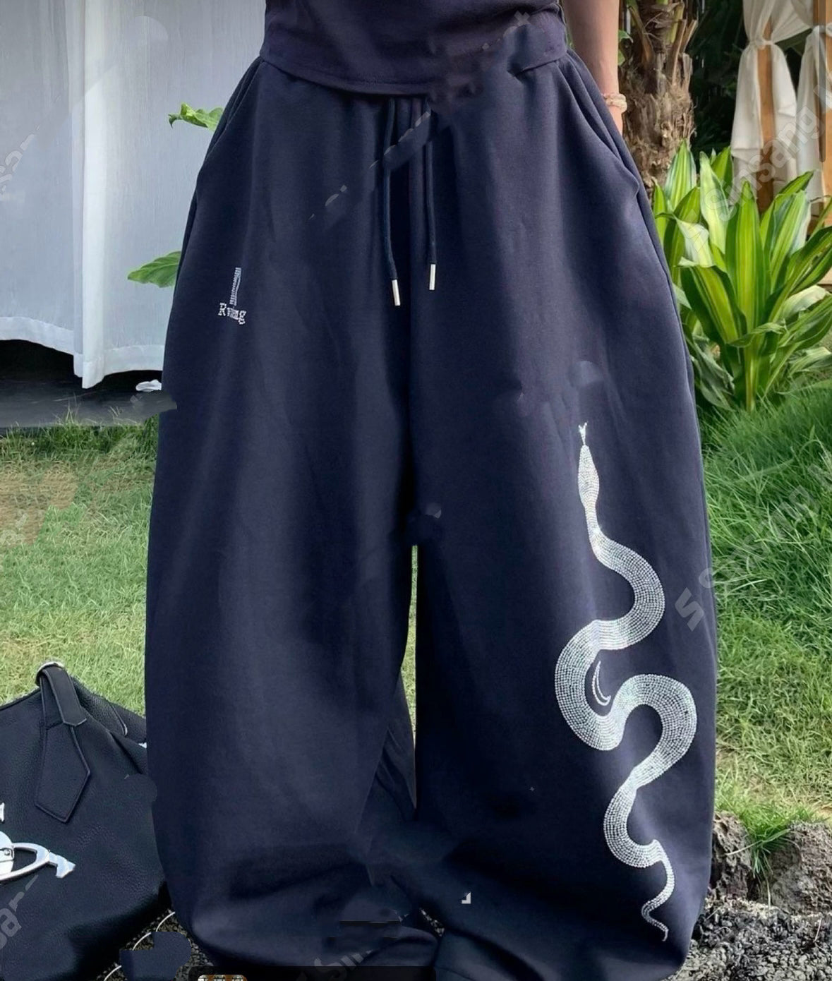 寛鬆特色運動褲