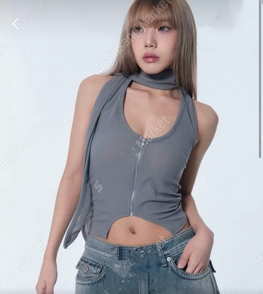 ✿ 綁頸露肩上衣 ✿