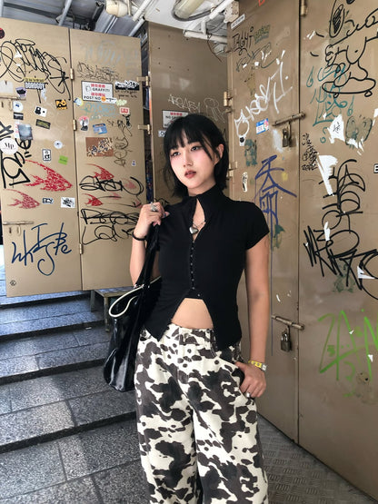 排扣多著法上衣