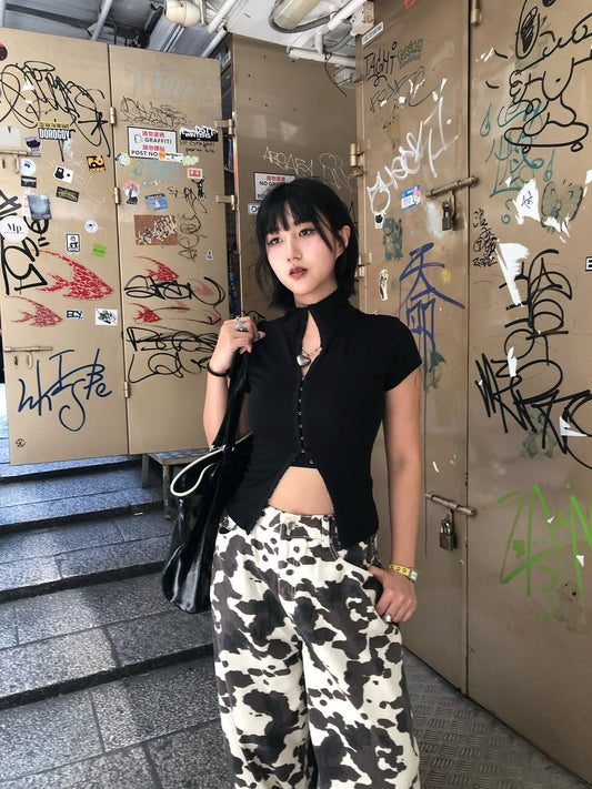 排扣多著法上衣